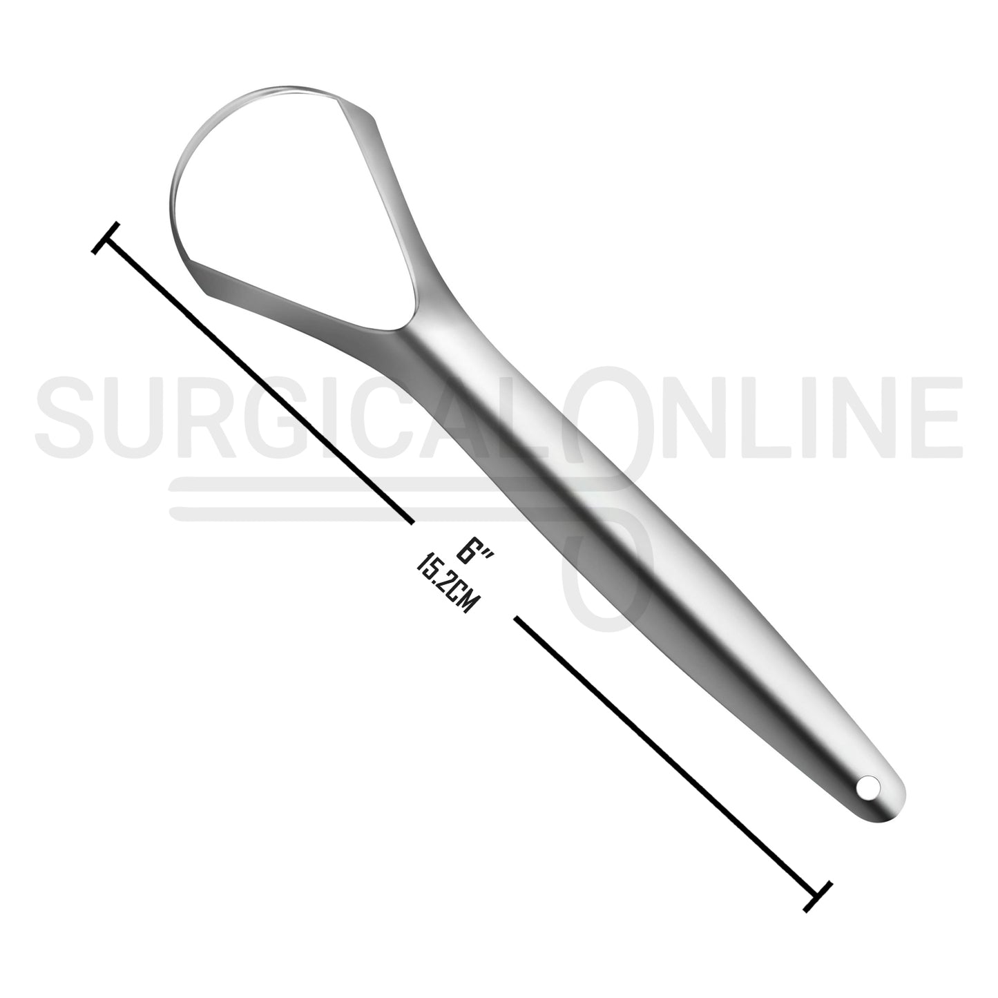 Metal Tongue Scraper 6.00″ Oral Hygiene Cleaner