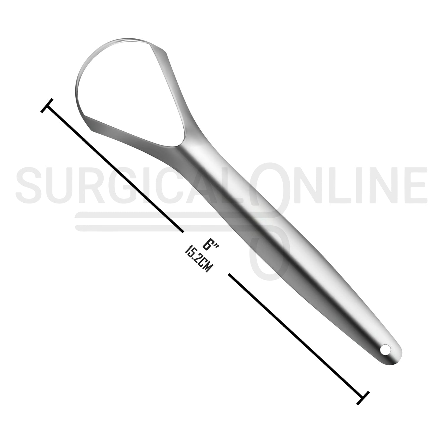 Metal Tongue Scraper 6.00″ Oral Hygiene Cleaner