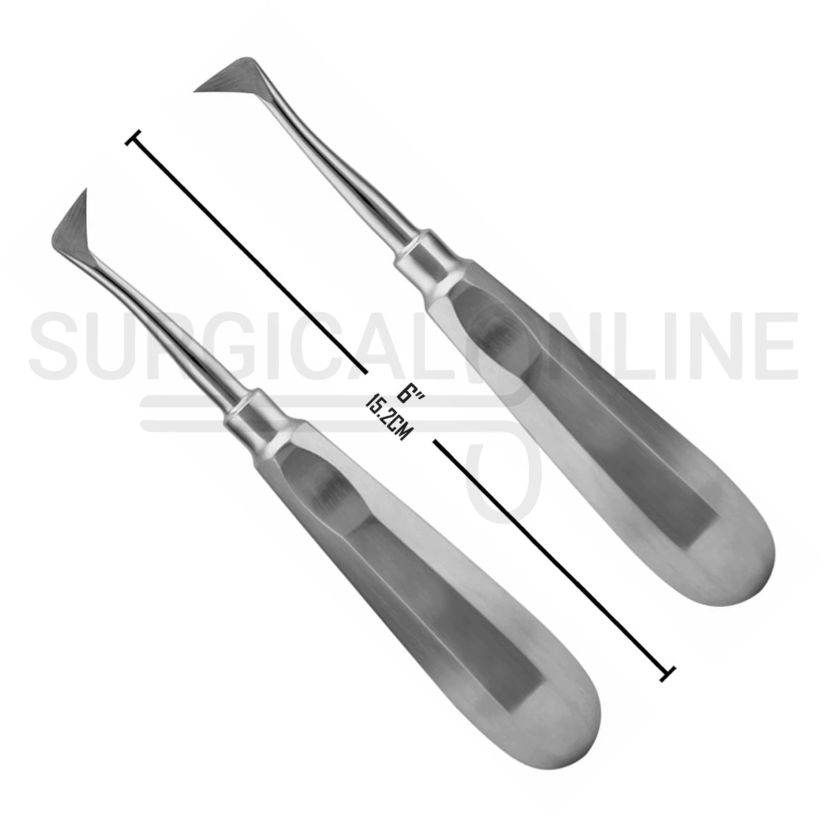 2 Pcs Dental Seldin Elevator #1L Left & #1R Right Angled Set