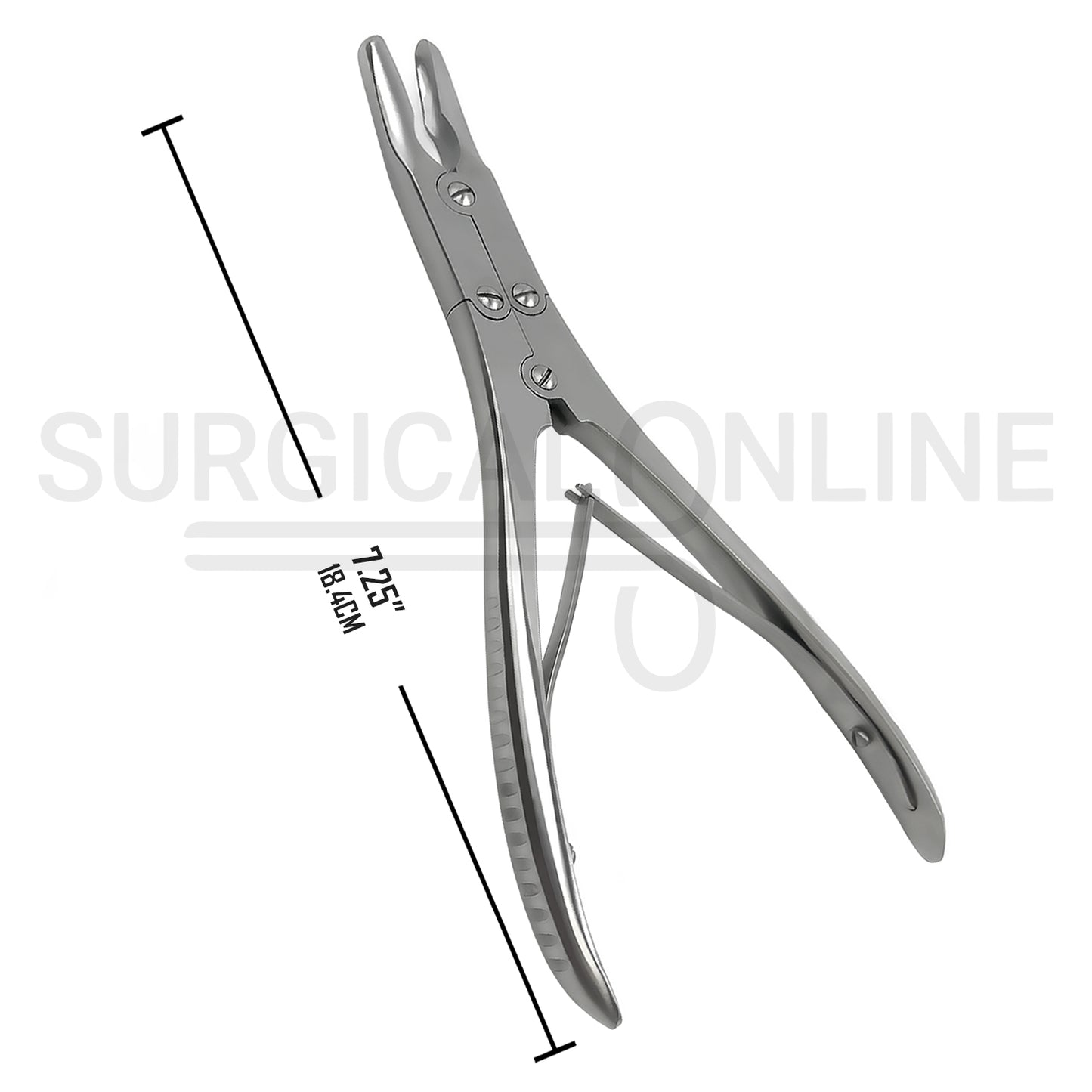 Ruskin Bone Rongeur Curved 7mm Bite 7.25"