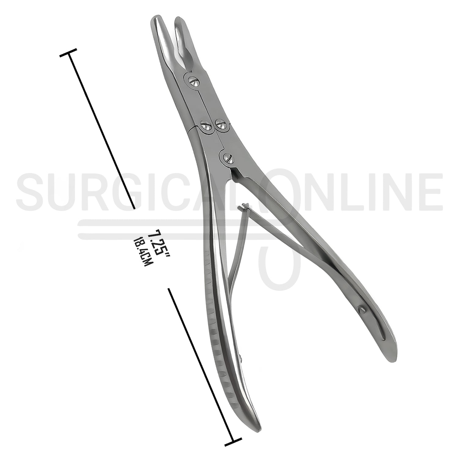 Ruskin Bone Rongeur Curved 7mm Bite 7.25"