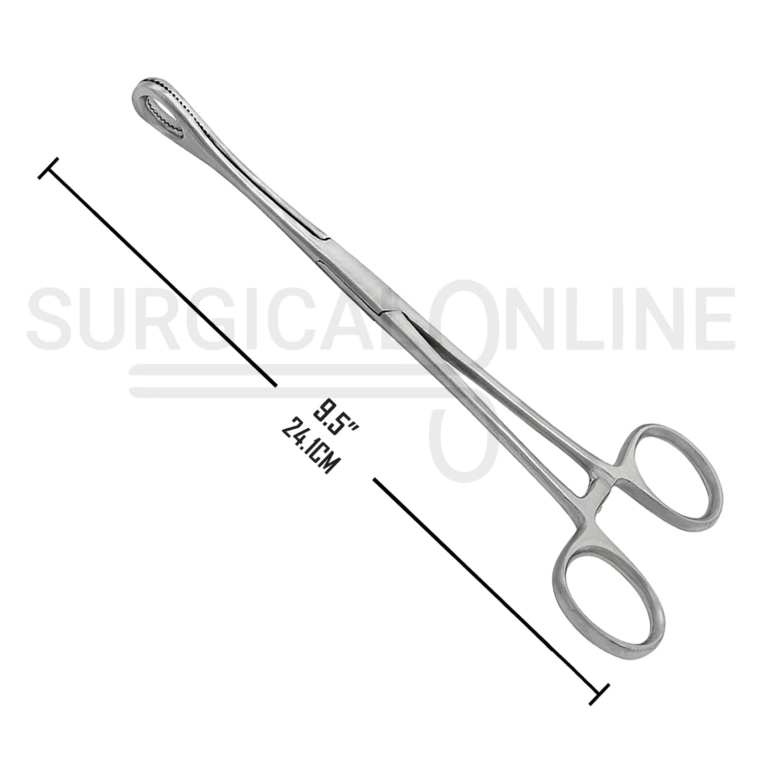 Foerster Sponge Forceps Serrated Straight 9.50"