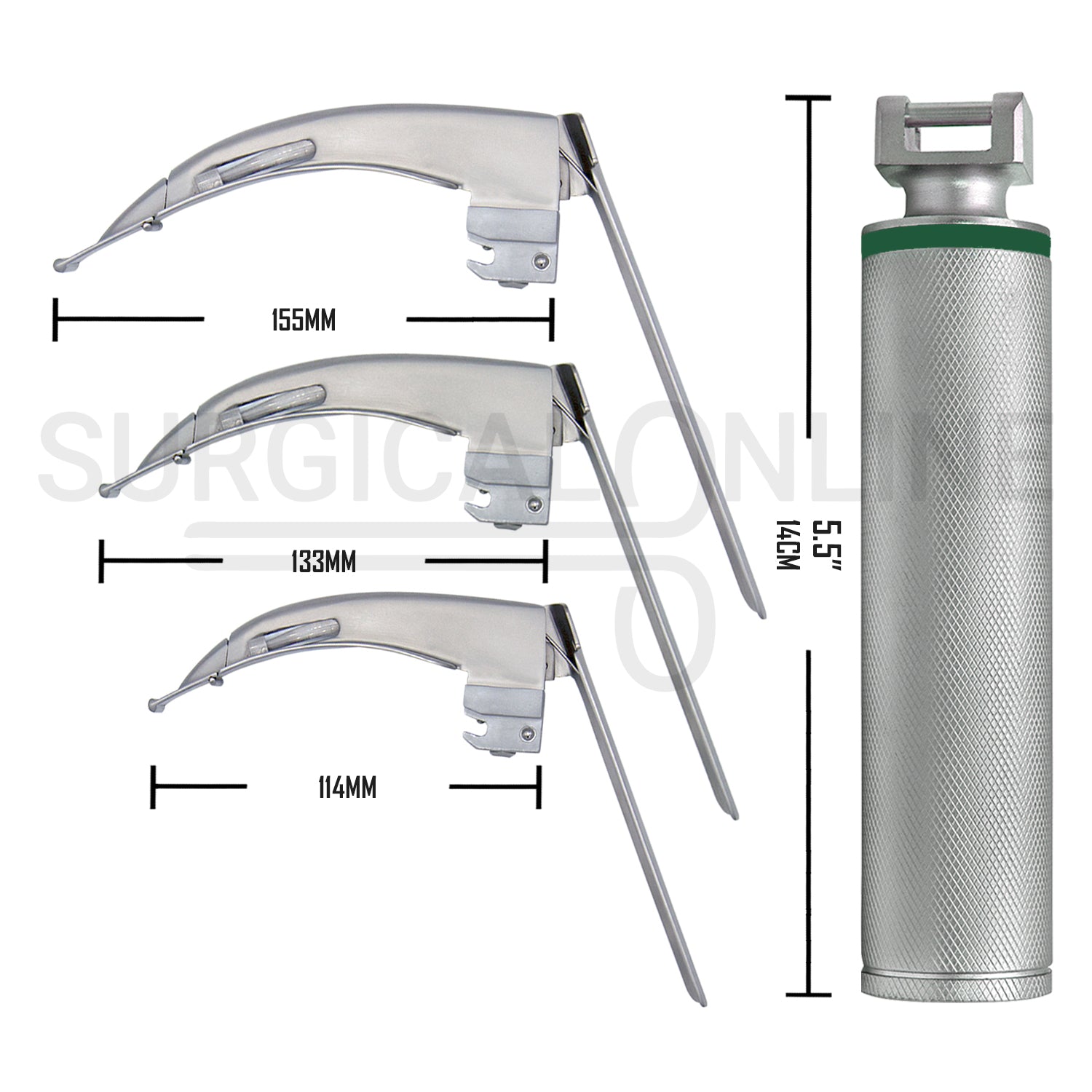 McCoy Flexi-Tip Fiber Optic Laryngoscope Set