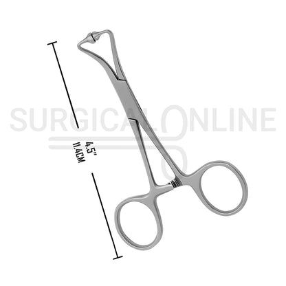 Ball & Socket Towel Clamp Forceps 4.5"