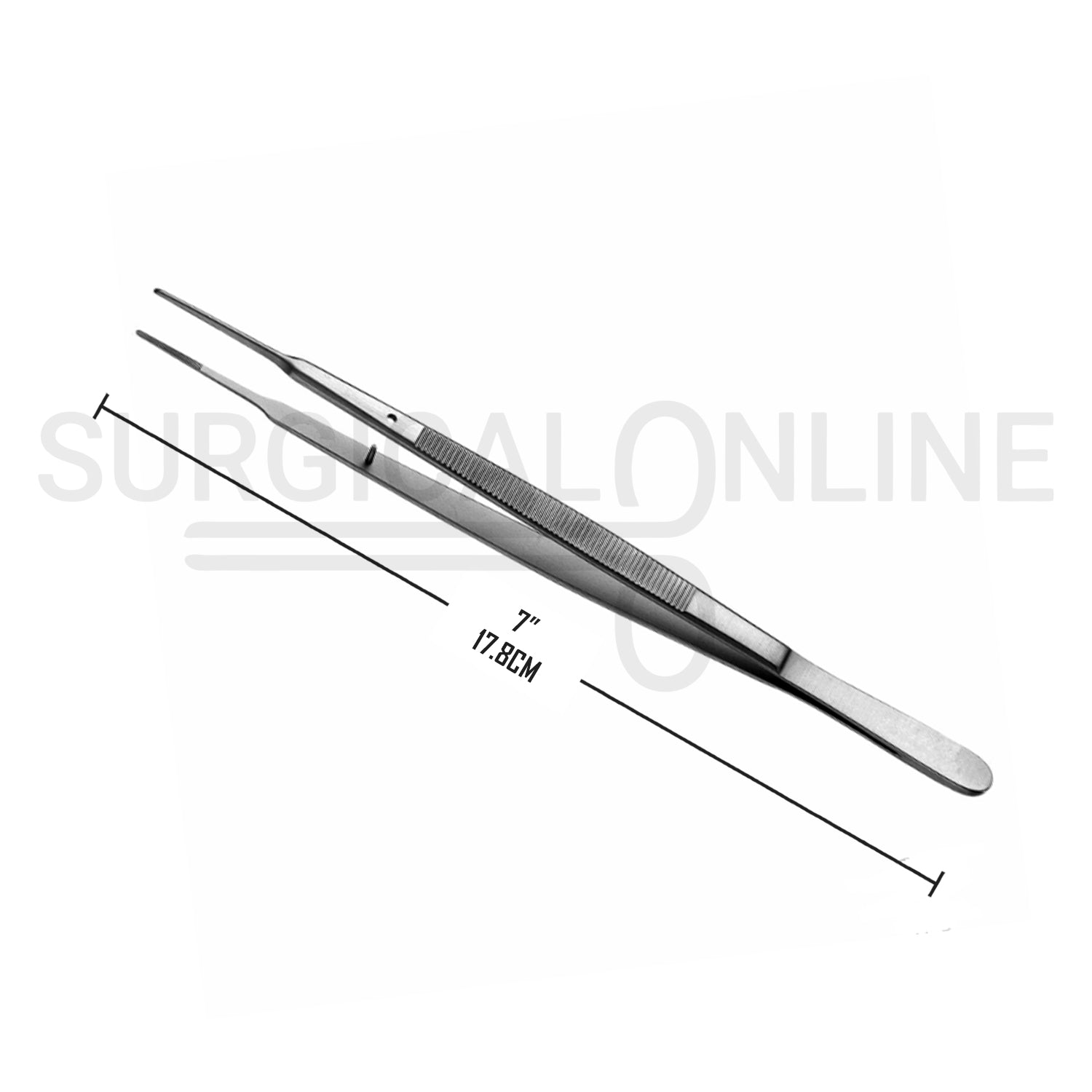 Gerald Dressing Forceps Serrated Tips 7.00"