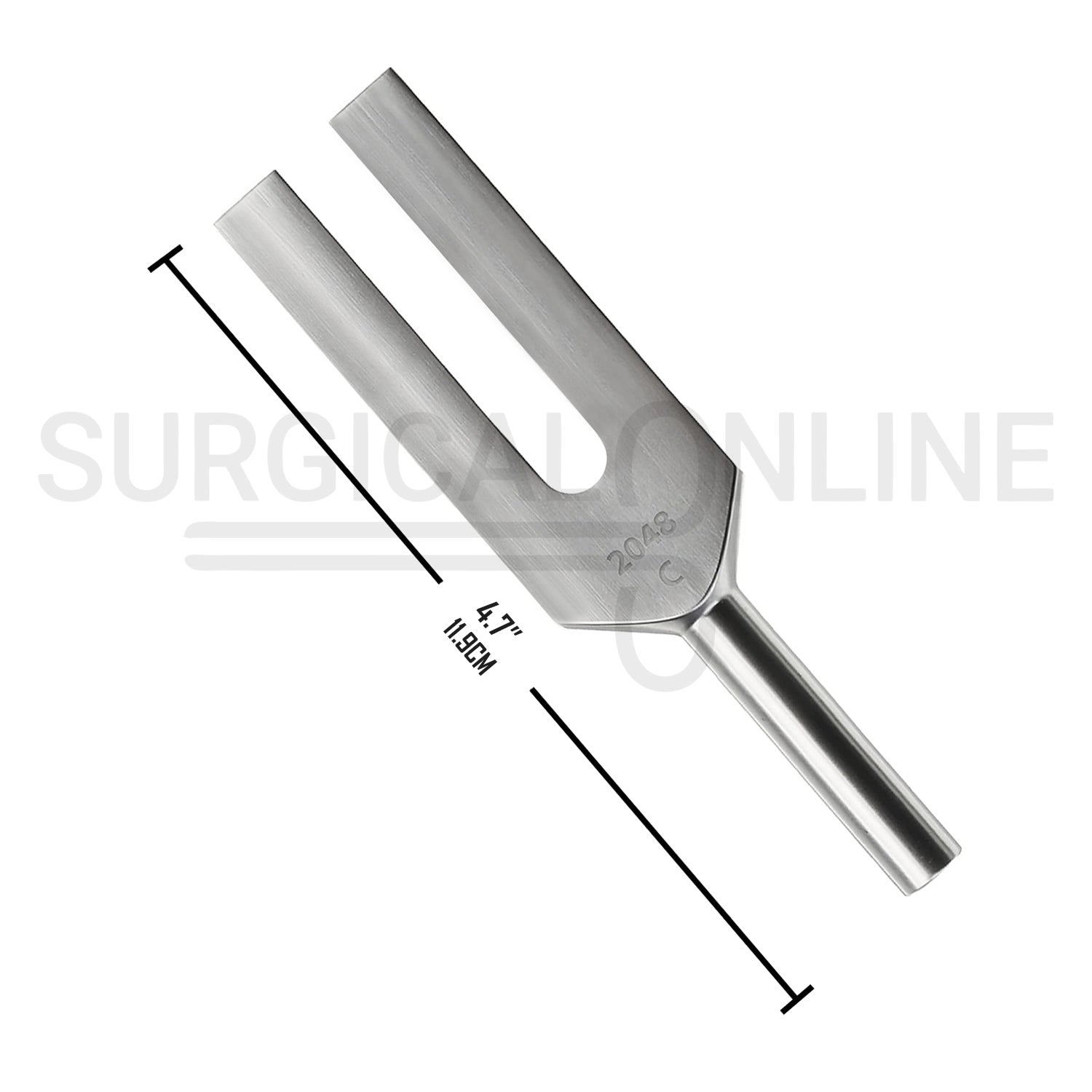 Tuning Fork C-2048 Unweighted 4.7″