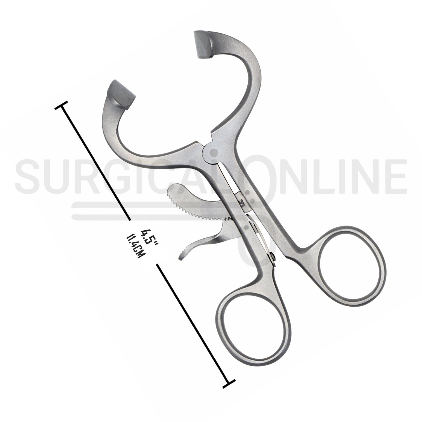 Molt Mouth Gag Retractor 4.5″ Curved Blades Child