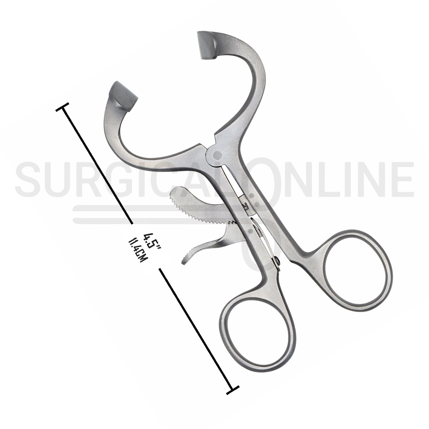 Molt Mouth Gag Retractor 4.5″ Curved Blades Child