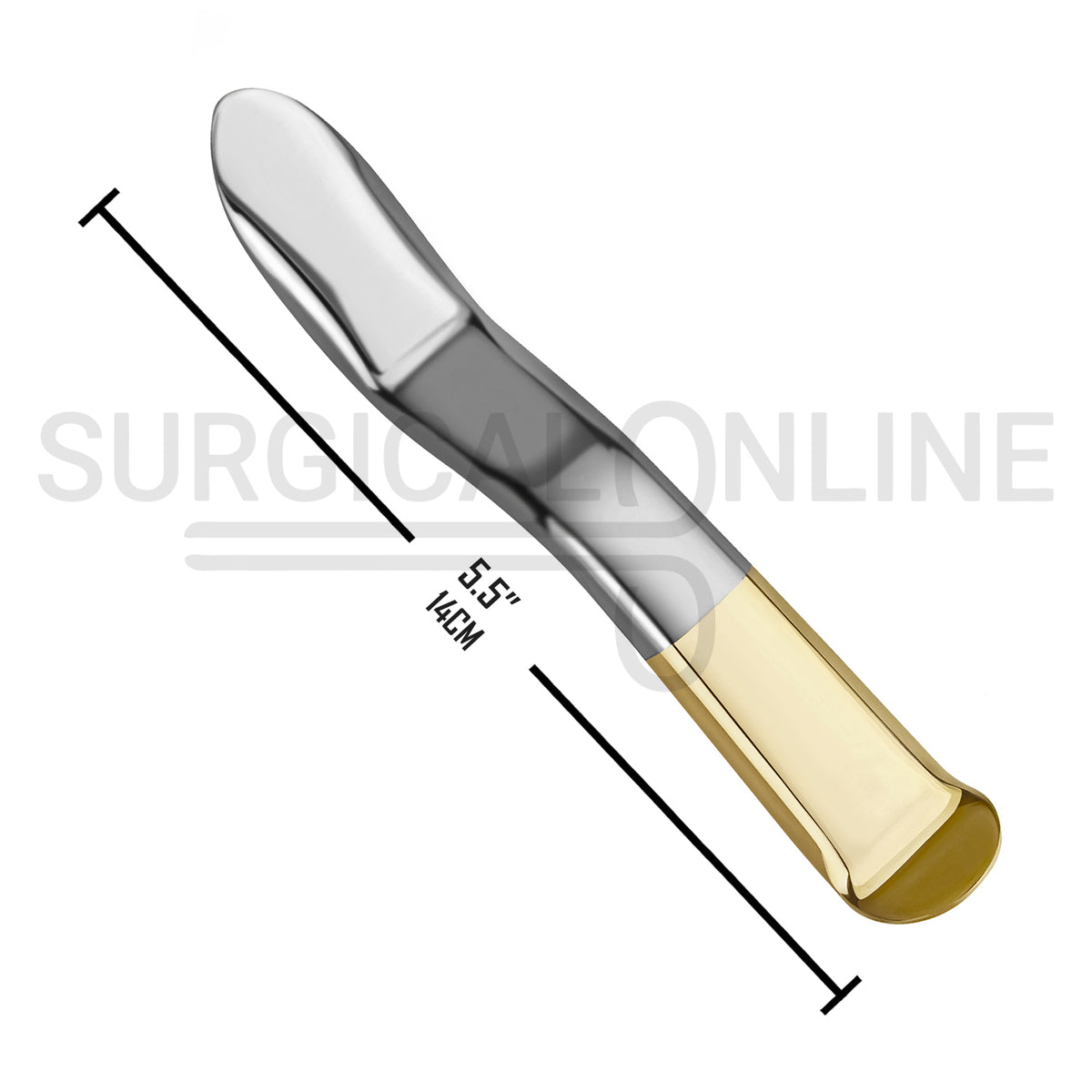 Minnesota Cheek Retractor 5.5″ Double Ended W/Half Gold Handle