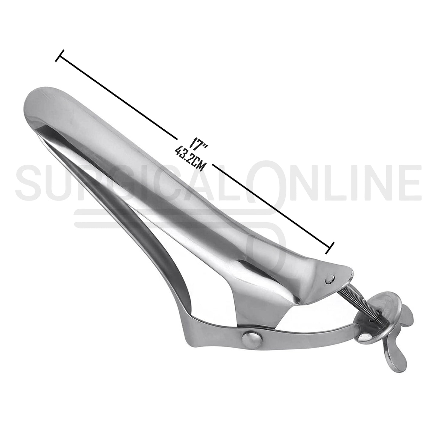 Polansky Vaginal Speculum 17″ 3-Blades With Butterfly Screw