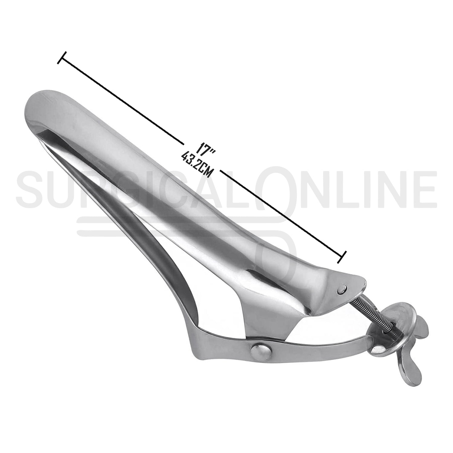 Polansky Vaginal Speculum 17″ 3-Blades With Butterfly Screw