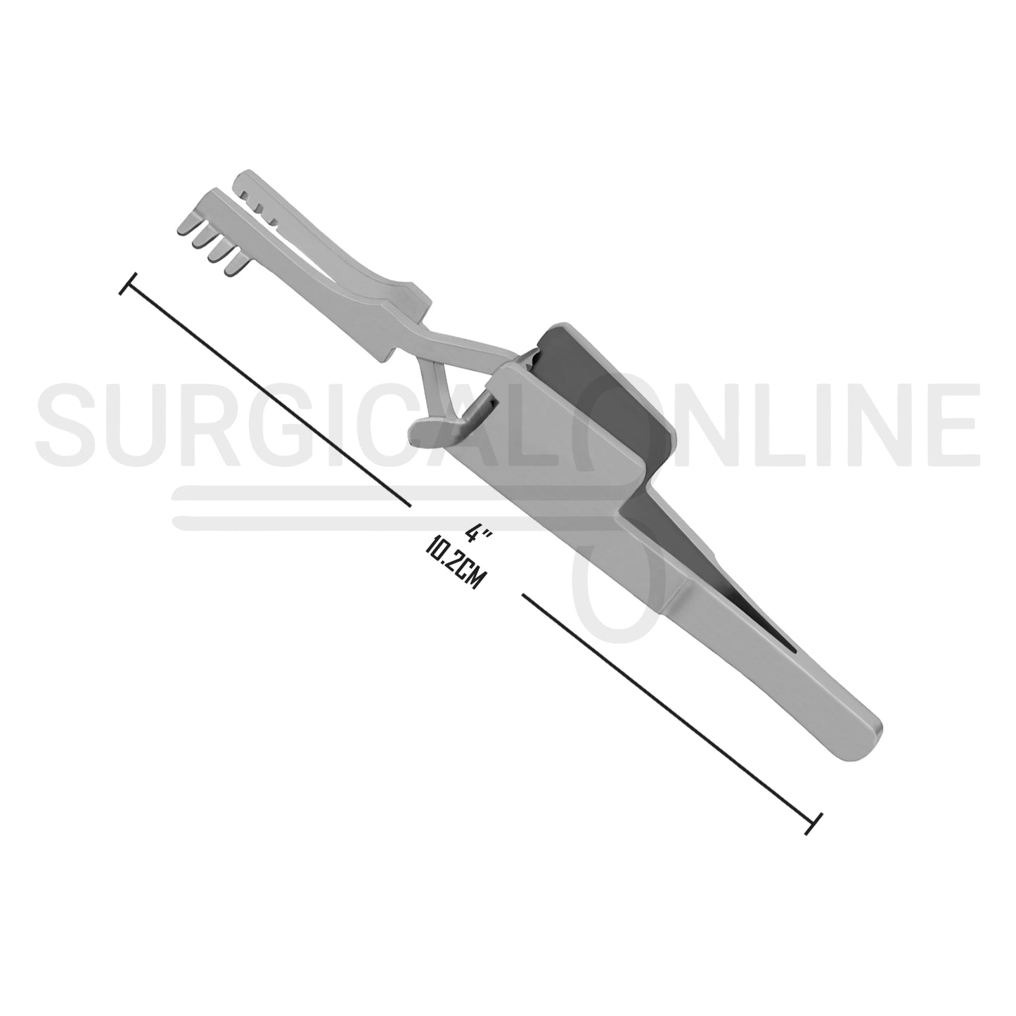 Cross Action (Automatic Skin) Retractor Blunt 4X4 Prong 4.00"
