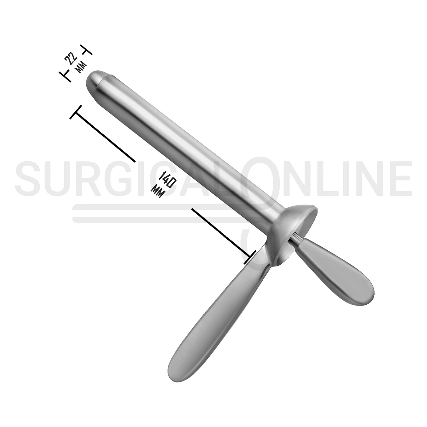 Kelly Anoscope Proctoscope 22 × 140mm Rectal Speculum OB/GYN