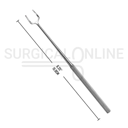 Joseph Skin Hook Single Ended Sharp 2 Prong 12mm 6.25"