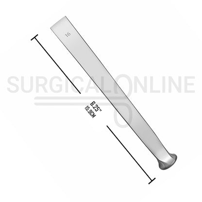 US Army Pattern Osteotome 6.25" Straight 16mm Wide