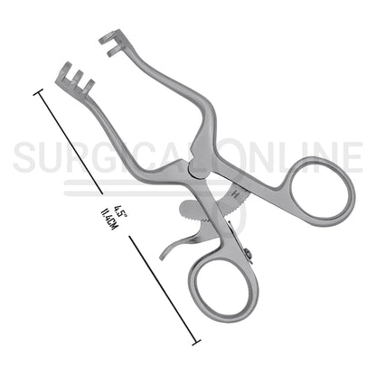 Weitlaner Self-Retaining Retractor 2X3 Prong Blunt 4.50"