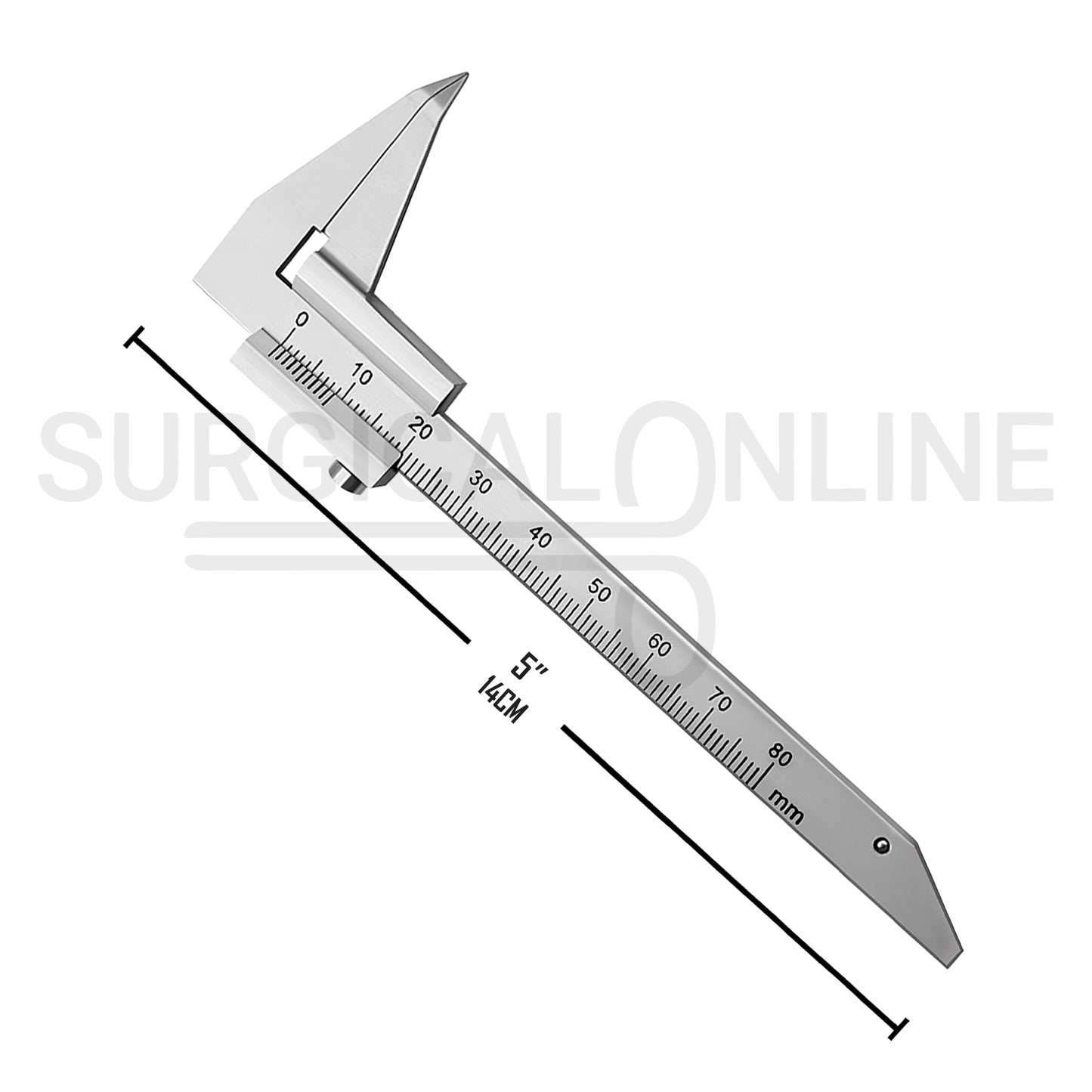Beerendonk Caliper 0–80mm Measuring Double Sided Scale