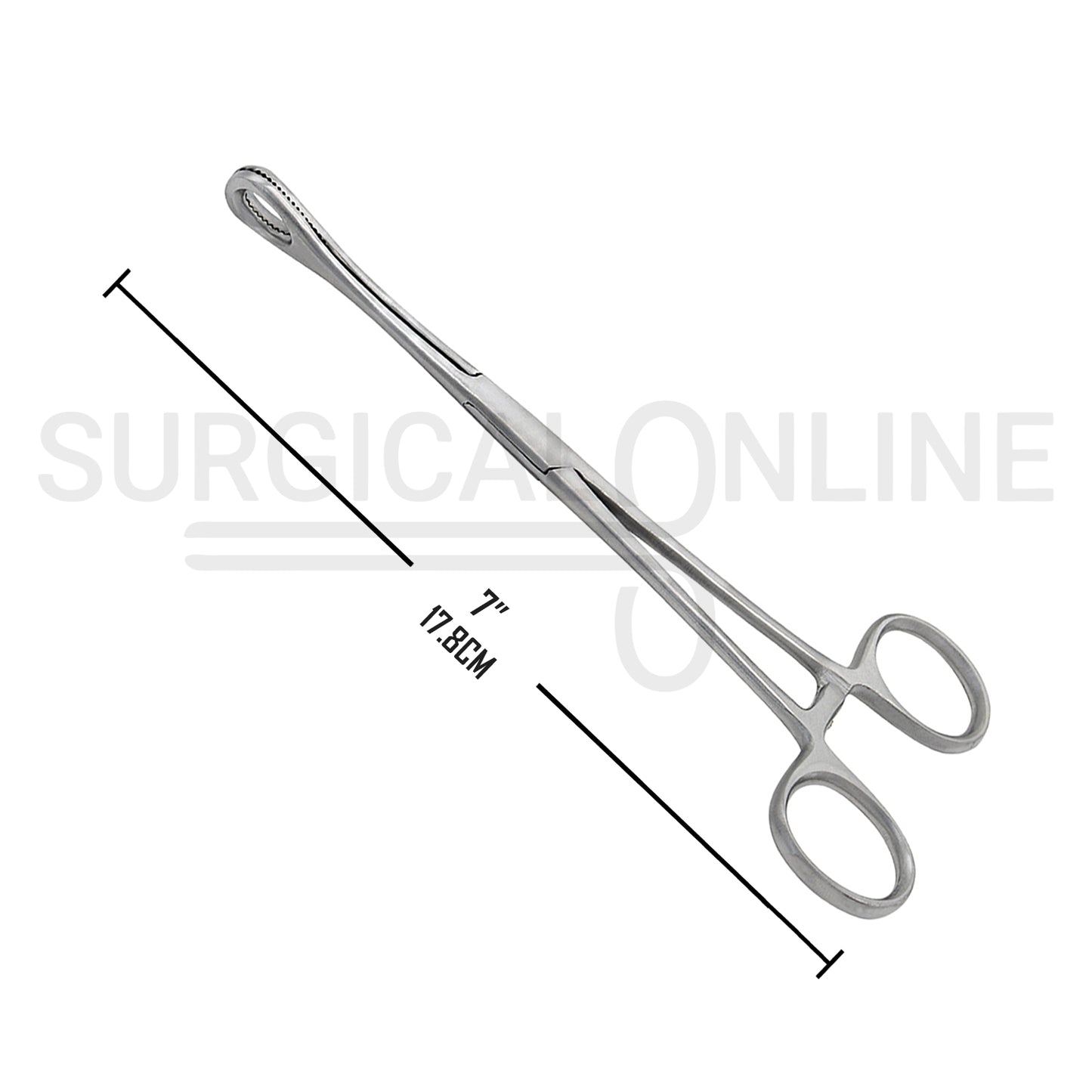 Foerster Sponge Forceps Serrated Straight 7.00"