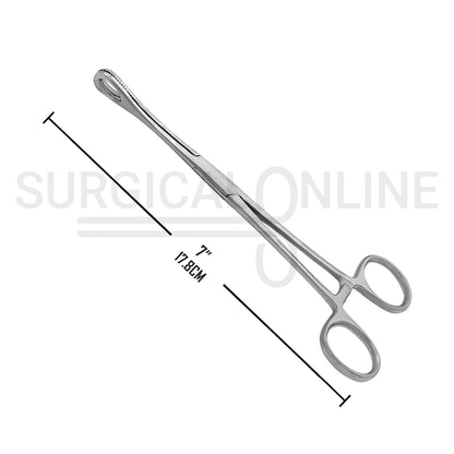 Foerster Sponge Forceps Serrated Straight 7.00"