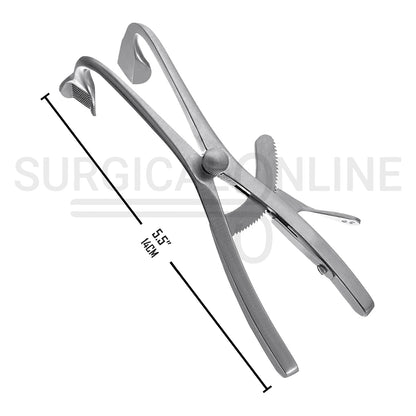 Denhart Mouth Gag 5.5″ With Serrated Curved Blades & Grip Lock