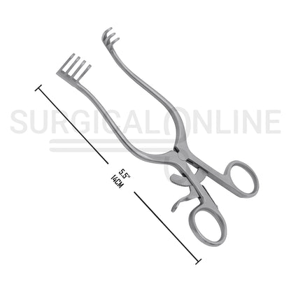 Weitlaner Self-Retaining Retractor 3X4 Prong Blunt 5.50"