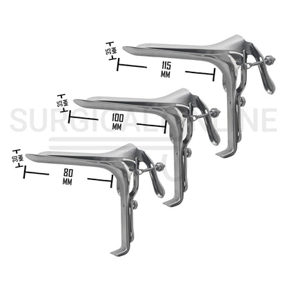 3-Pcs Graves Vaginal Speculum Small, Medium & Large Set
