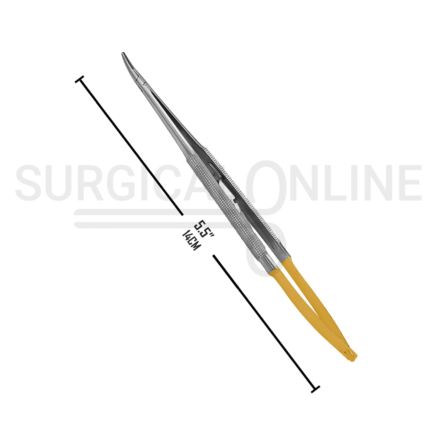 TC Castroviejo Needle Holder 5.5″ Curved With Lock