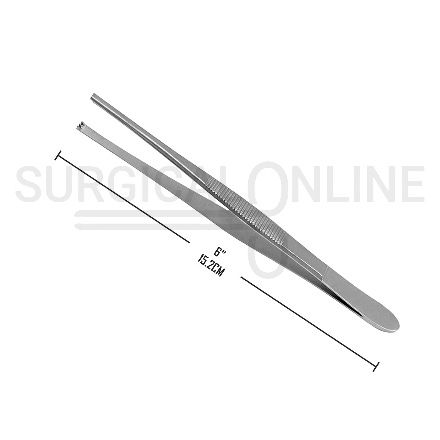 Thumb Tissue Forceps 2X3 Teeth 6.00"