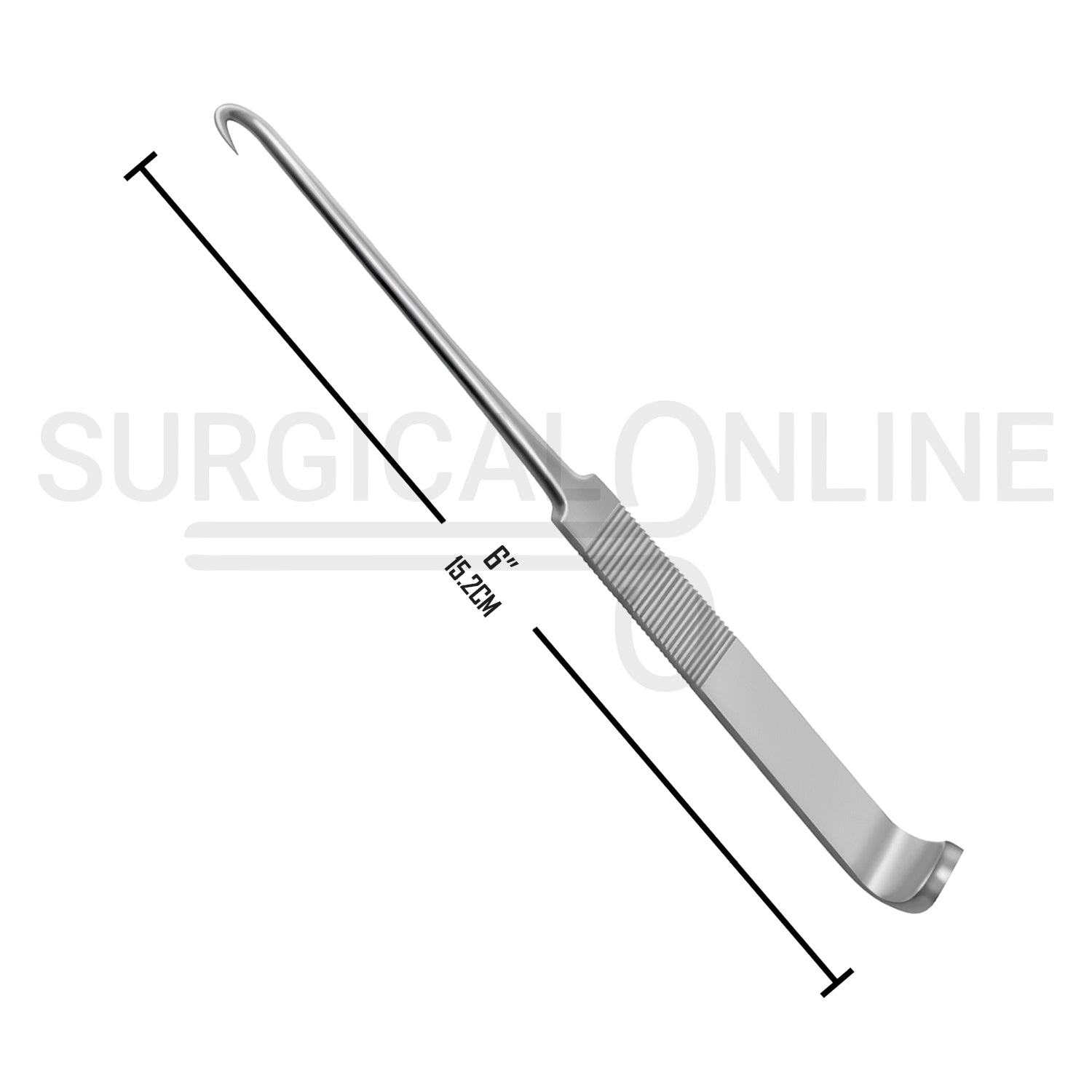 News Tracheal Hook Retractor 6″ Curved Sharp End