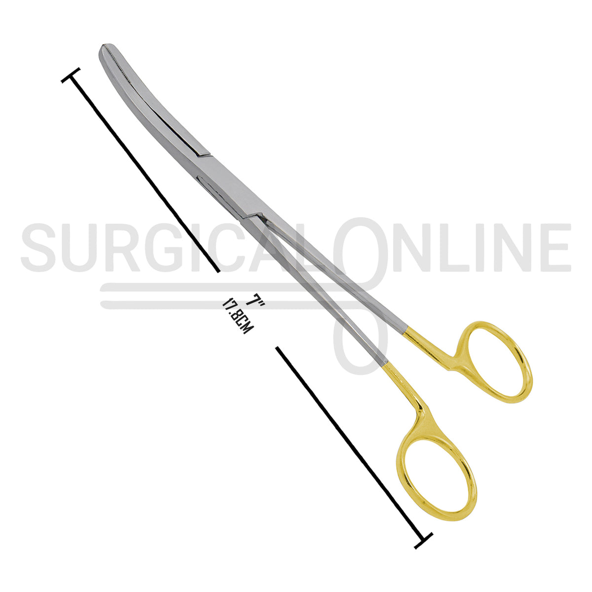 T/C Wynman Crown Remover Gripper Forceps 7″ Gold Ring Handle
