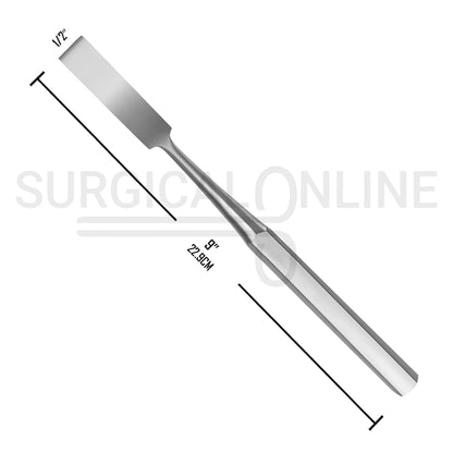 Hibbs Chisel 9″ Straight 1/2″ Wide Blade