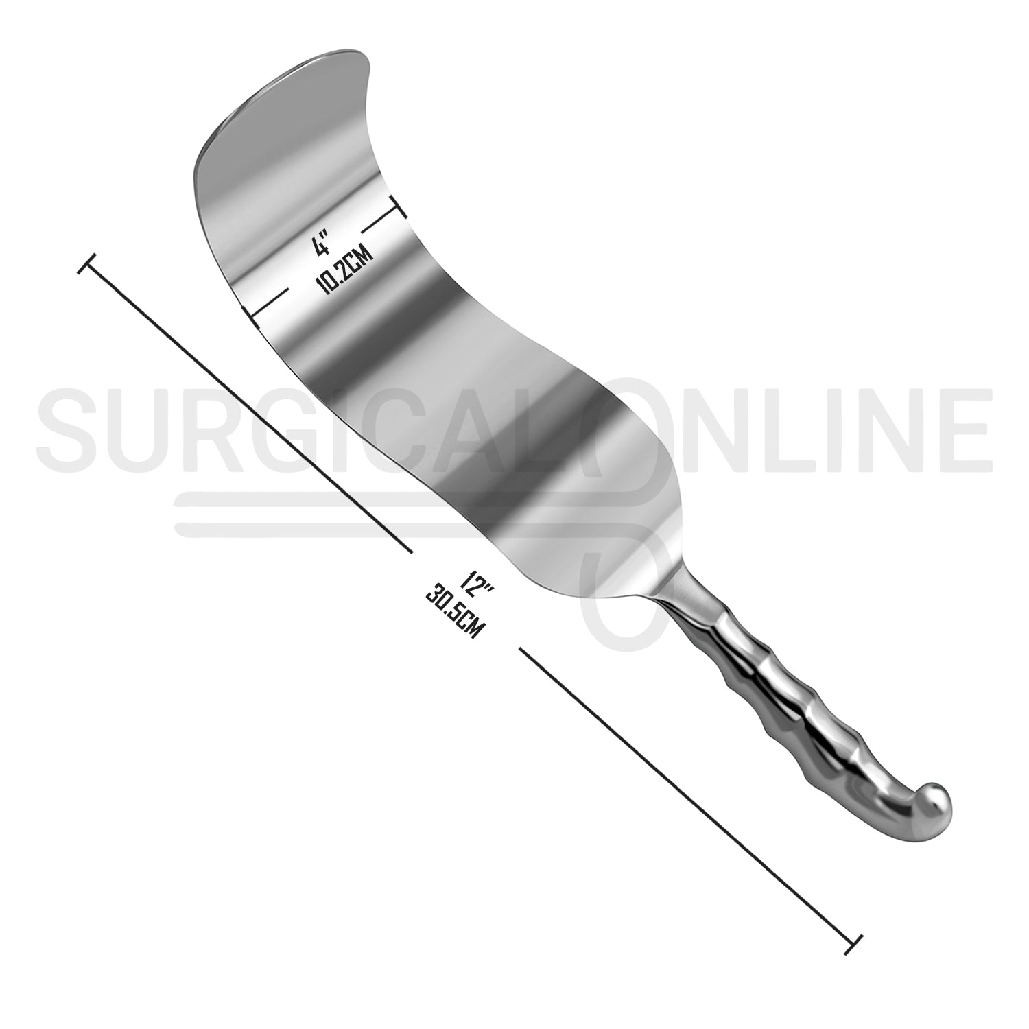 Deaver Retractor 4" X 12" Hollow Grip Handle