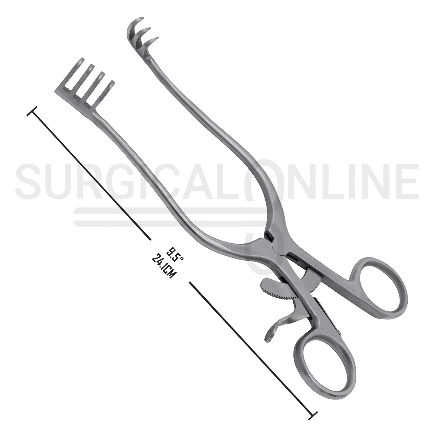 Weitlaner Self-Retaining Retractor 3x4 Prong Sharp 9.50"