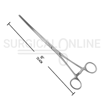 Bozeman Uterine Dressing Forceps Double Curved 10.00"