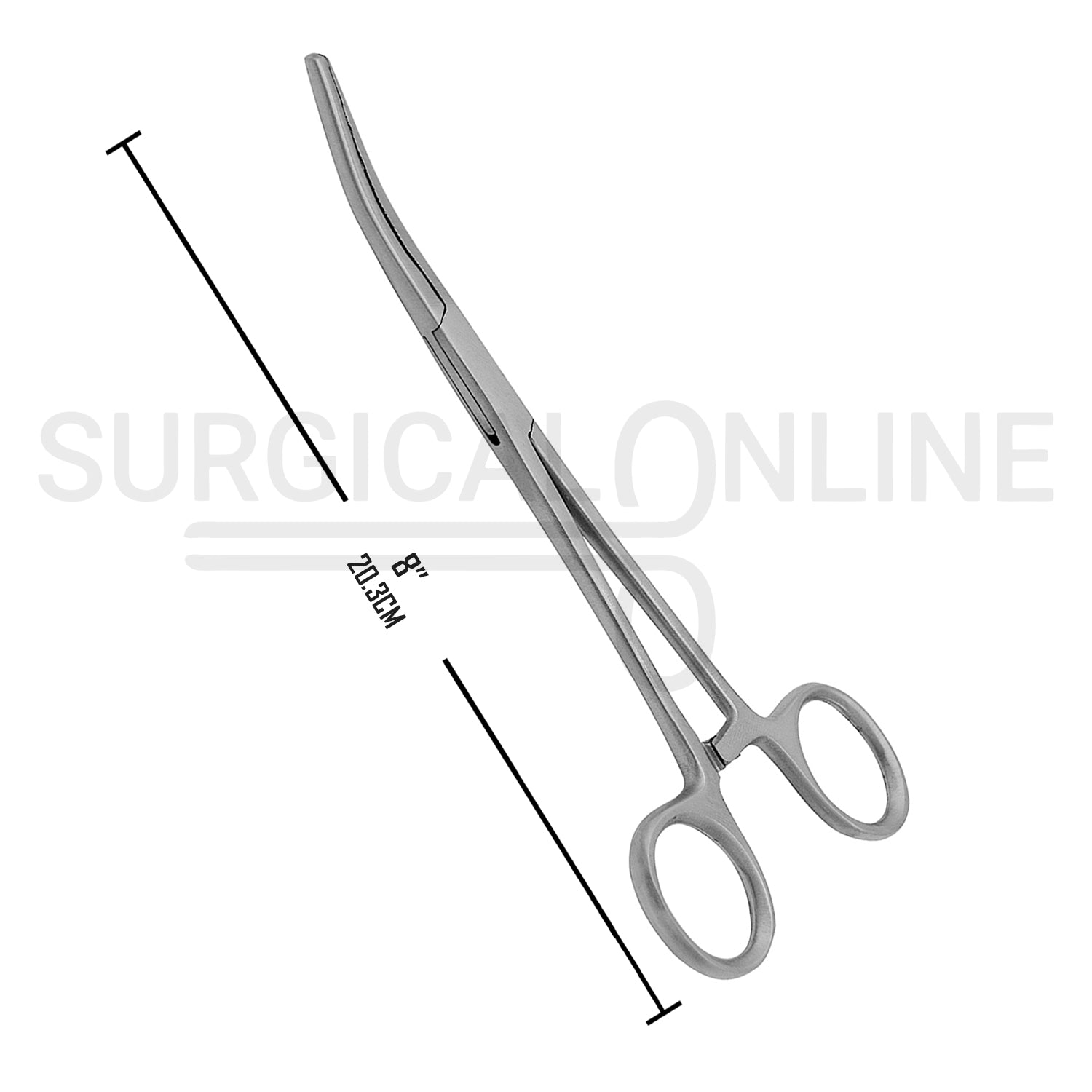 Rochester Carmalt Forceps Curved 8.00"