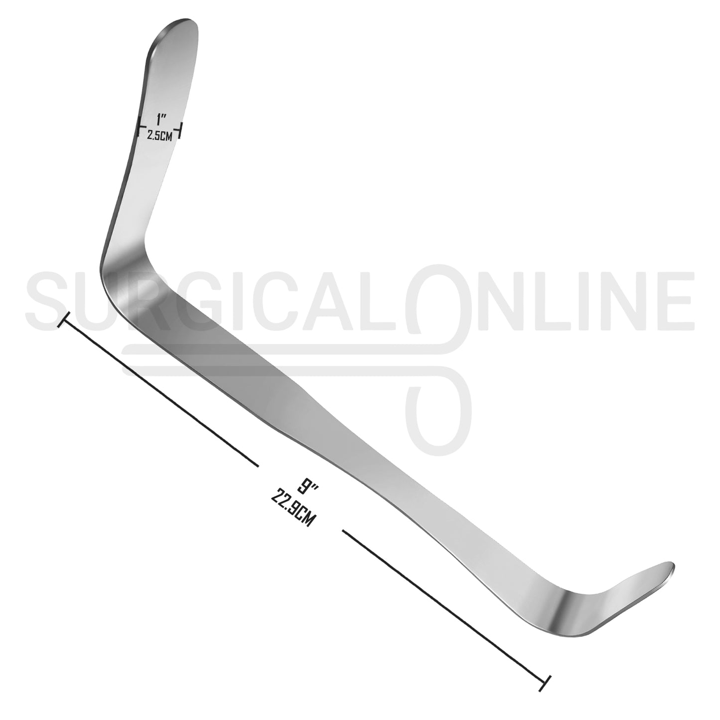 Deaver Retractor 1″ X 9″ Solid Handle