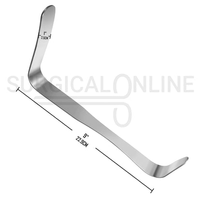 Deaver Retractor 1″ X 9″ Solid Handle