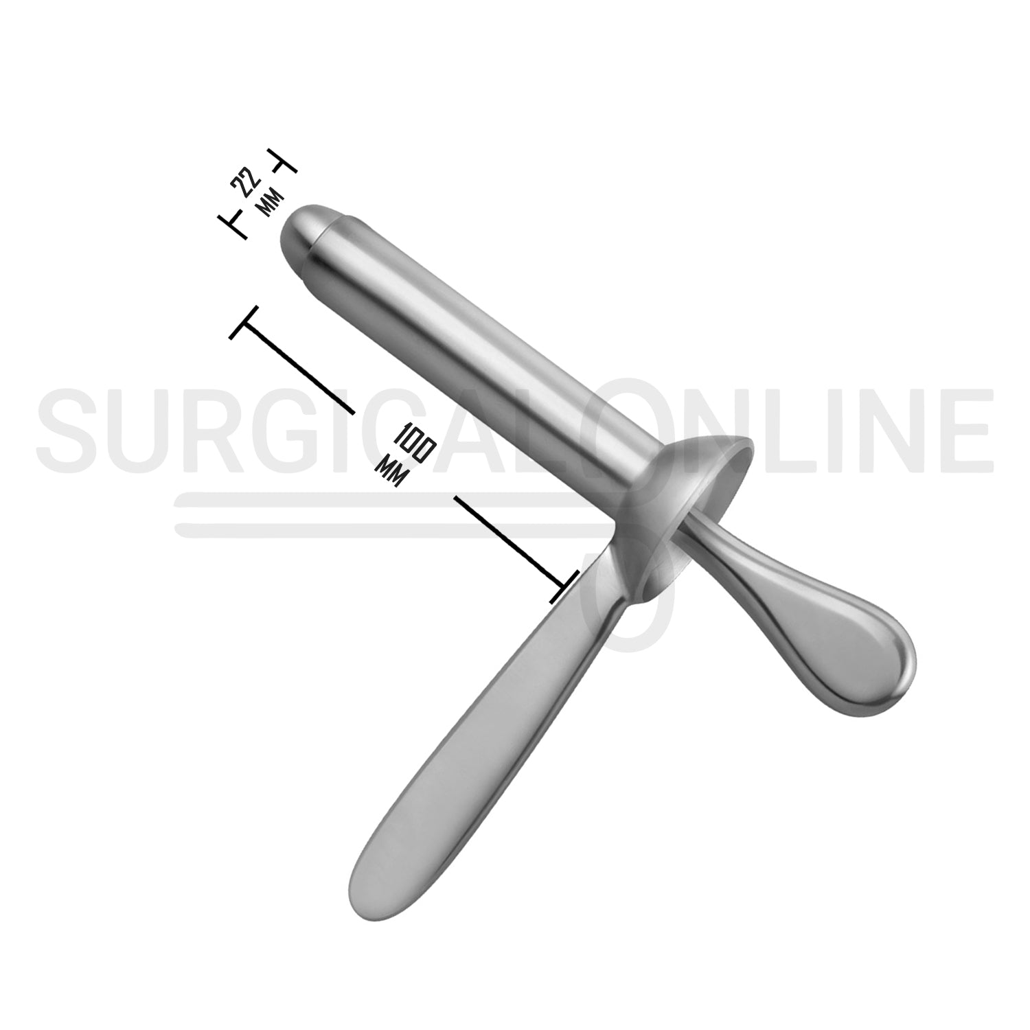 Kelly Anoscope Proctoscope 22 × 100mm Rectal Speculum OB/GYN
