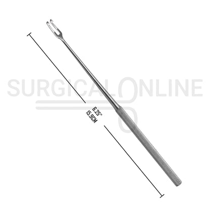 Joseph Skin Hook Single Ended Sharp 2 Prong 2mm 6.25"