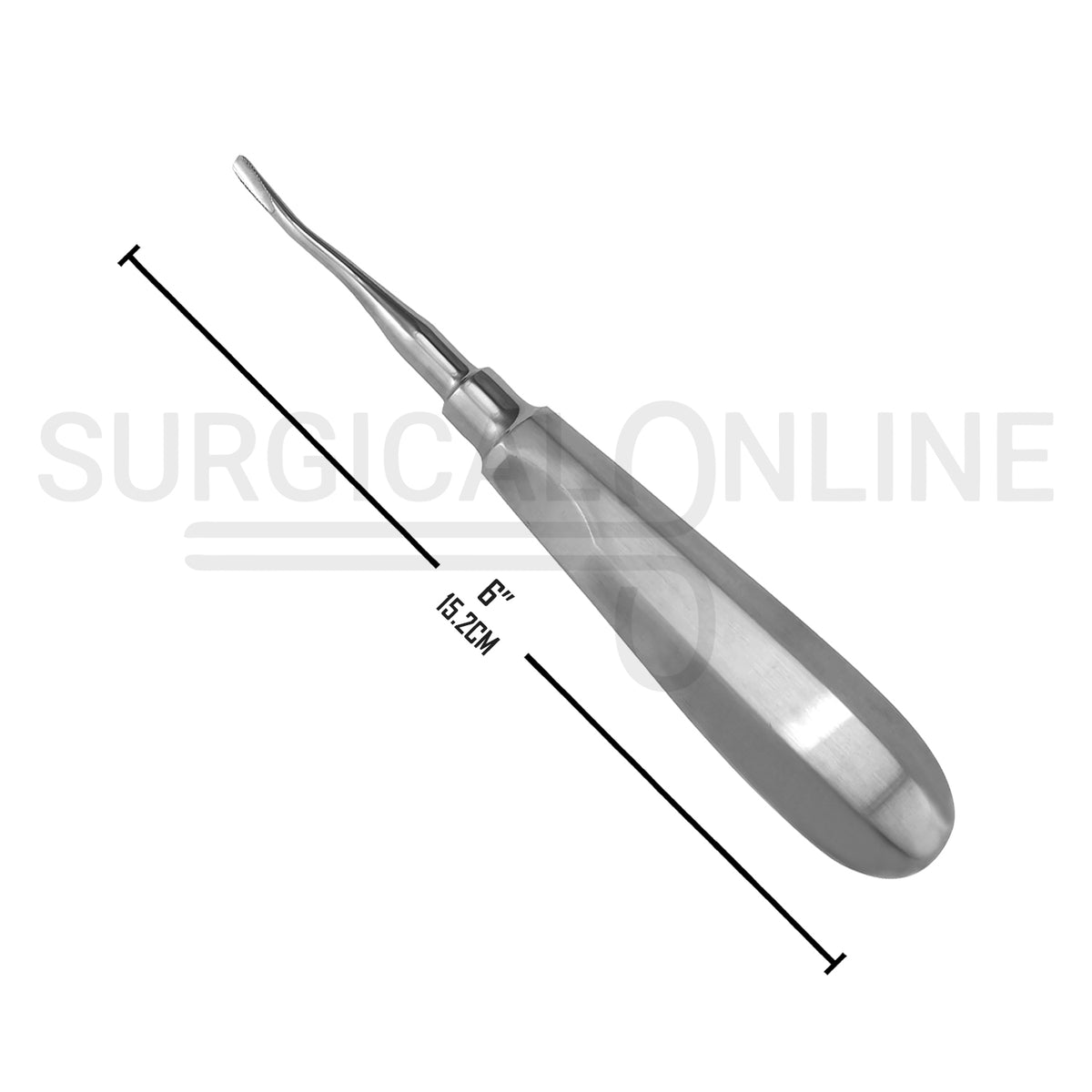 Root Elevator #77R 6″ Serrated Tip End