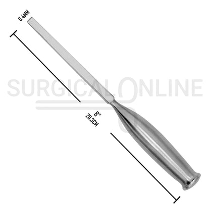 Smith-Peterson Osteotome 8″ Straight 6.4mm Blade