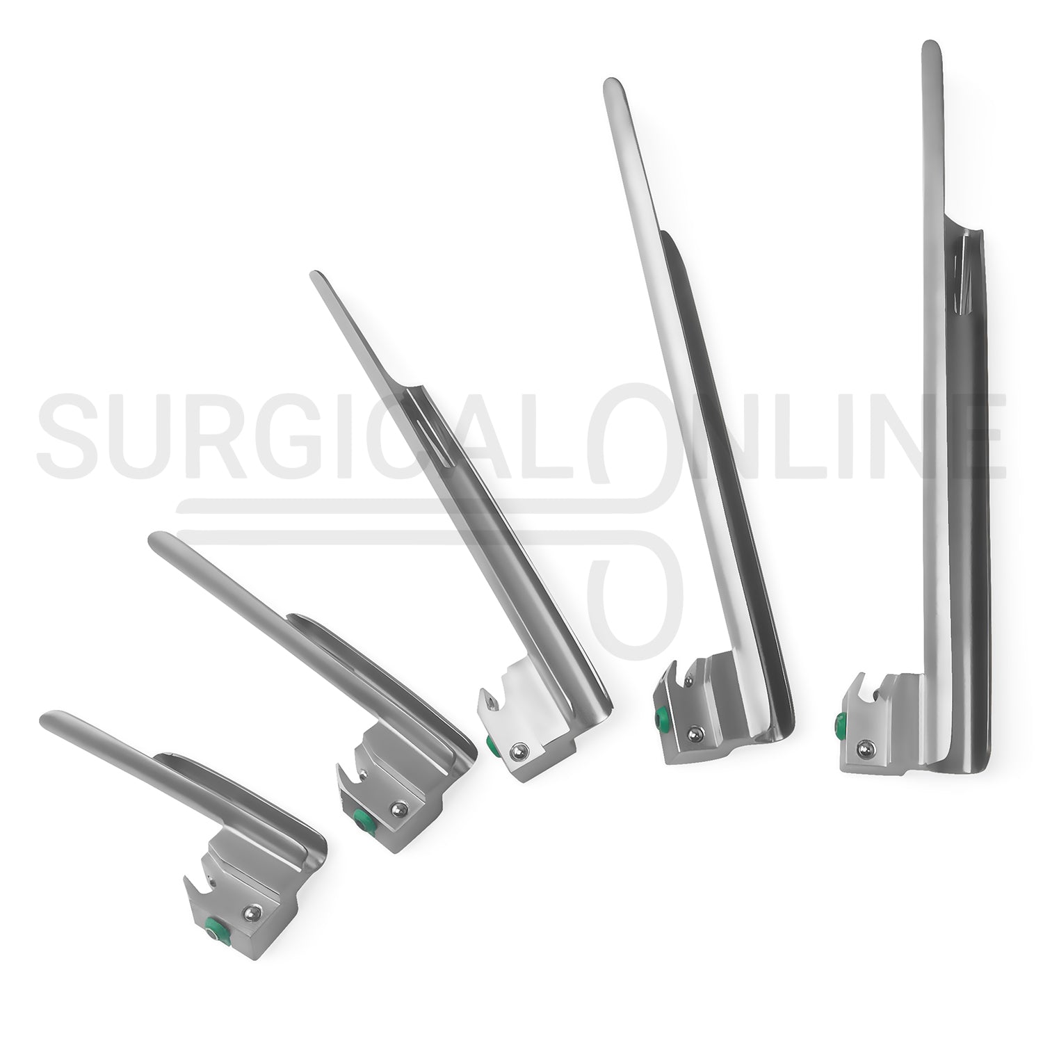 12 Pcs Fiber Optic Laryngoscope Macintosh & Miller Complete Set