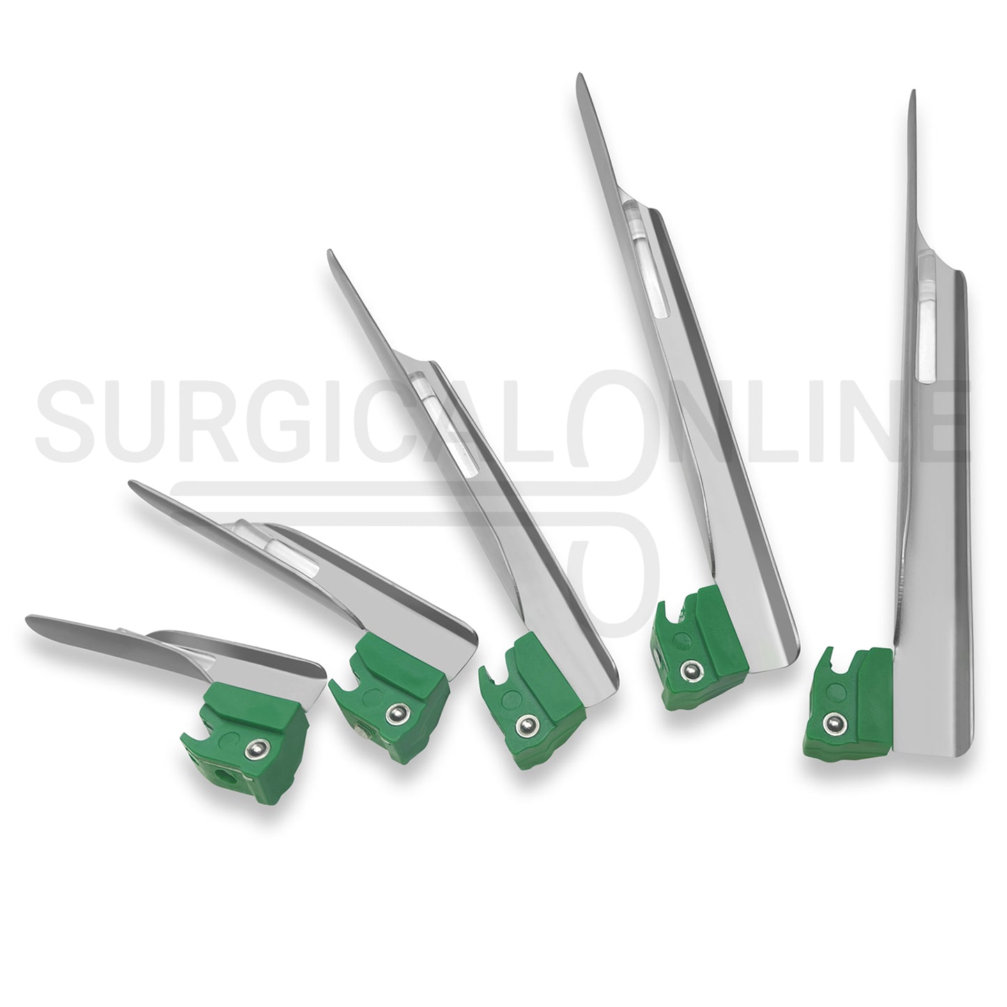Fiber Optic Disposable Macintosh & Miller Laryngoscope Set