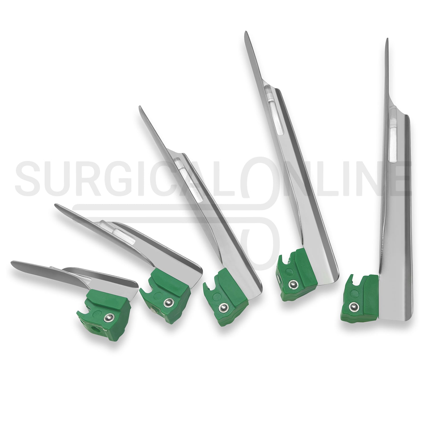 Fiber Optic Disposable Macintosh & Miller Laryngoscope Set