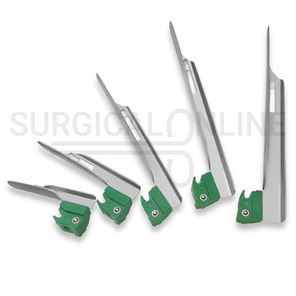 Fiber Optic Disposable Macintosh & Miller Laryngoscope Set