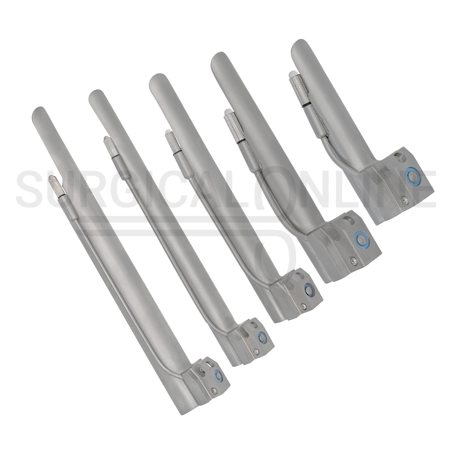 12 Pcs Conventional Laryngoscope Macintosh & Miller Complete Set