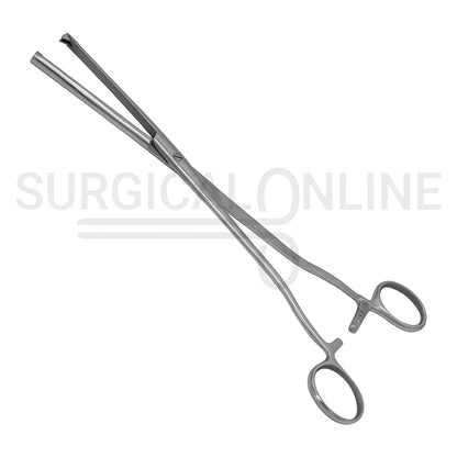 Museux Tenaculum Forceps 6mm Wide 2×2 Teeth 9.5″ Straight