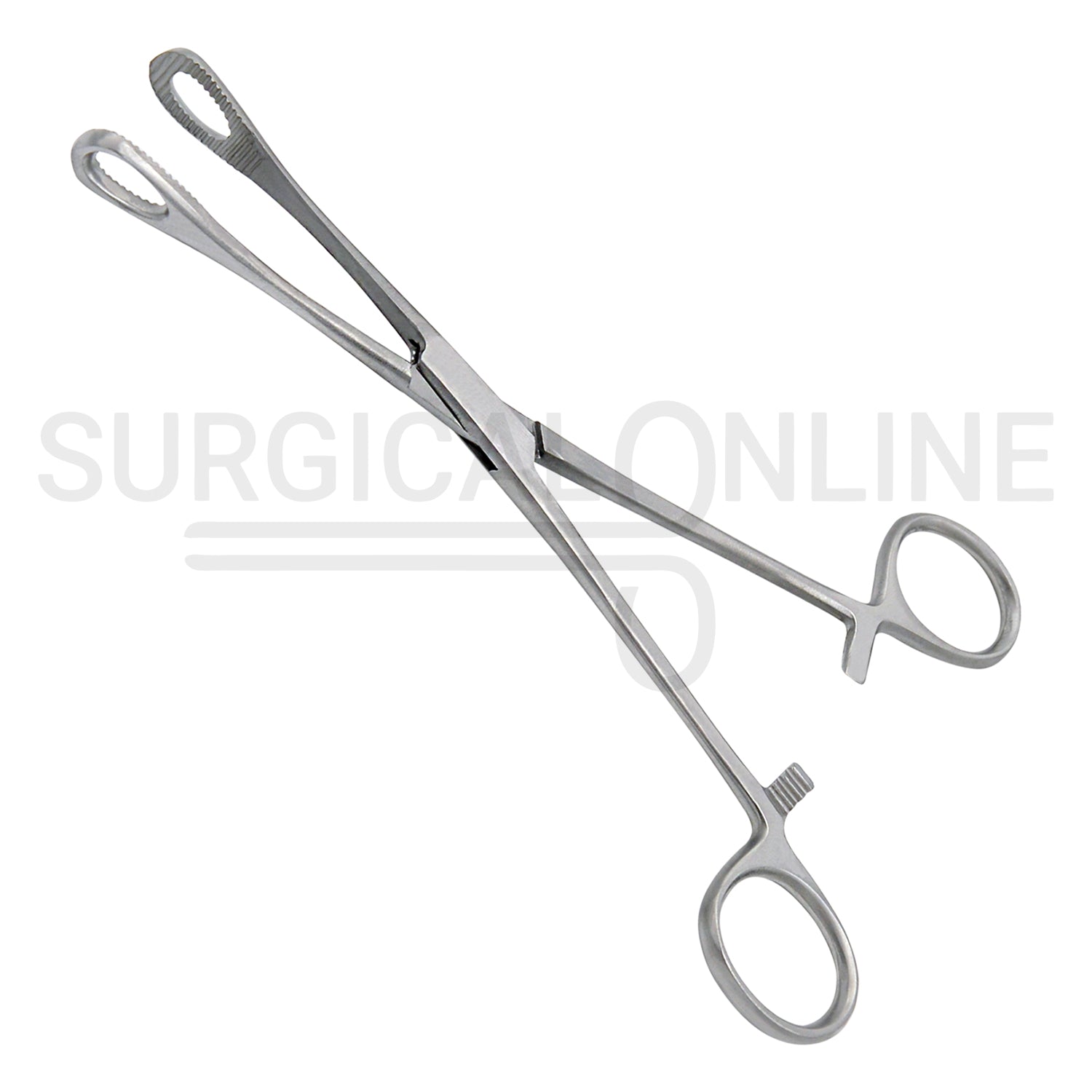 Foerster Sponge Forceps Serrated Straight 9.50"