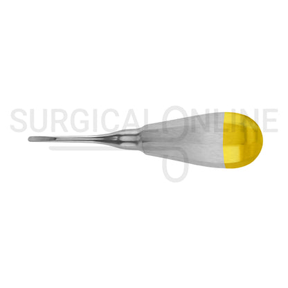 Luxating Elevator 3mm Straight Tip 5″ Half Gold Handle