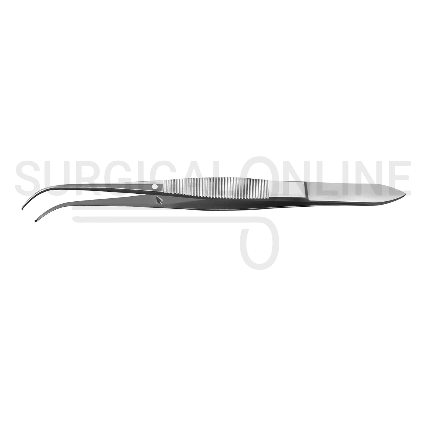 Iris Tissue Forceps 1X2 Teeth Full Curved. 4.00"